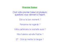 premier baiser