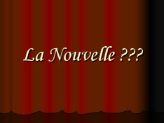 La nouvelle