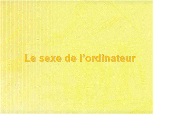 Sexe de l'ordinateur