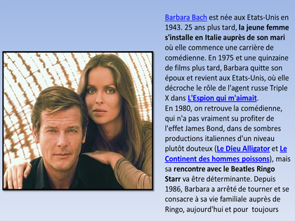 50 ans de Bond girls